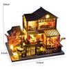 Сделай сам Деревянный Миниатюрный Кукольный Домик Ручной Работы Набор 3D Пазл Модель Здание Сборка Комнаты Игрушка Дом Кукольные Домики Для Рождественских Подарков