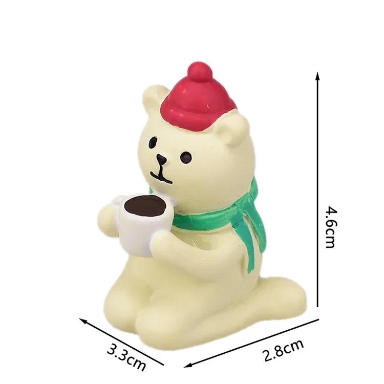 1 шт. Декорация для сцены Рождественская серия Декорация для книжной полки Коллекционная Домашний декор Садовая смоляная поделка Игрушка Украшения для бонсай