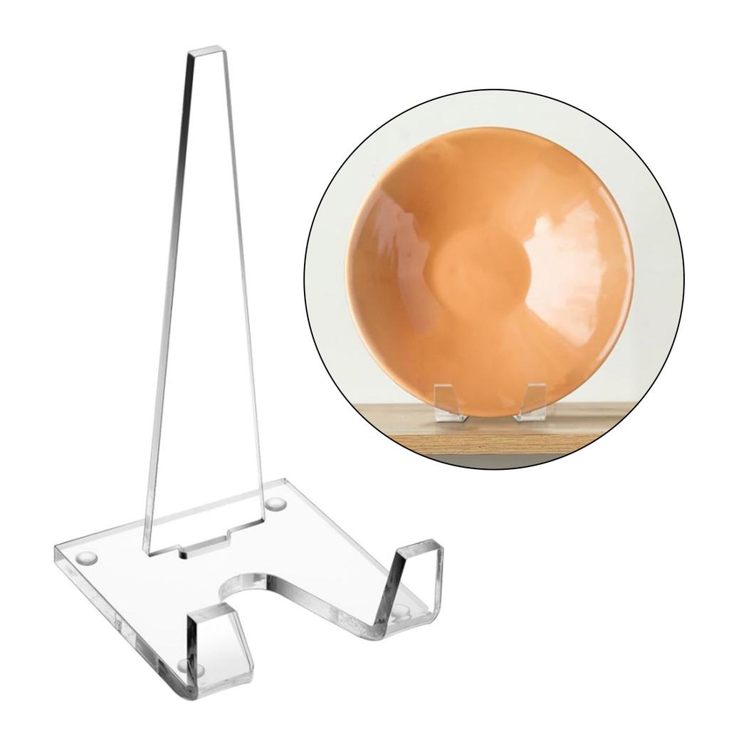 Прочная прозрачная акриловая подставка для дисплея Практичный маленький прозрачный держатель Декоративный мольберт для художественных и кулинарных презентаций