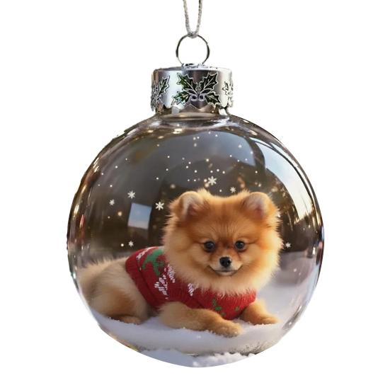 Рождественские акриловые украшения с птицами 2D Кардиналы Животные Украшения на елку Ручной работы Праздничные