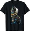 Ancient Egyptian Bastet Cat Graphic Tee - Tutankhamun Inspired Design