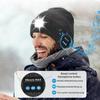 3in1 Unisex Wireless Bluetooth Music Hat Outdoor Sports Warm Bluetooth Headphones with LED Light Washable Rechargeable with Mic