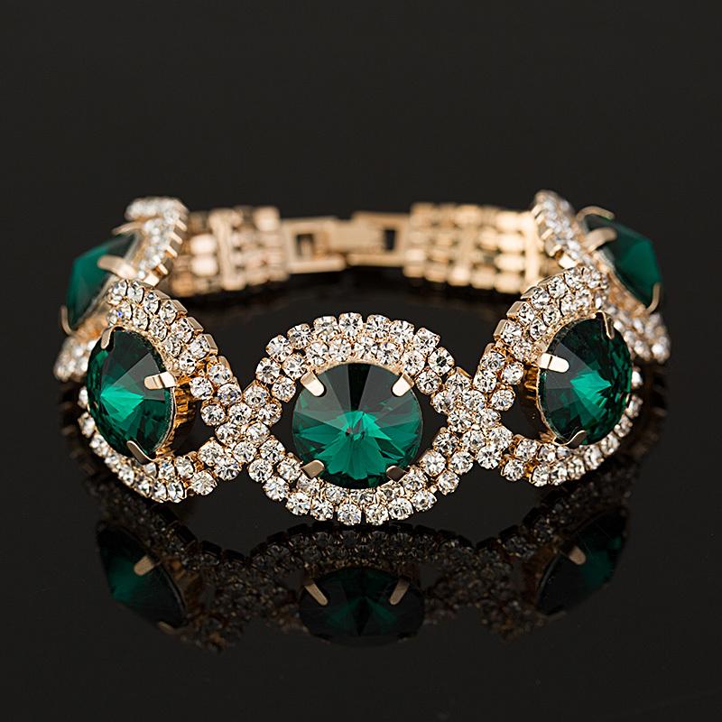 Лучшие продажи женские роскошные браслеты и браслеты оптом со стразами женские модные браслеты свадебные подарки #B002