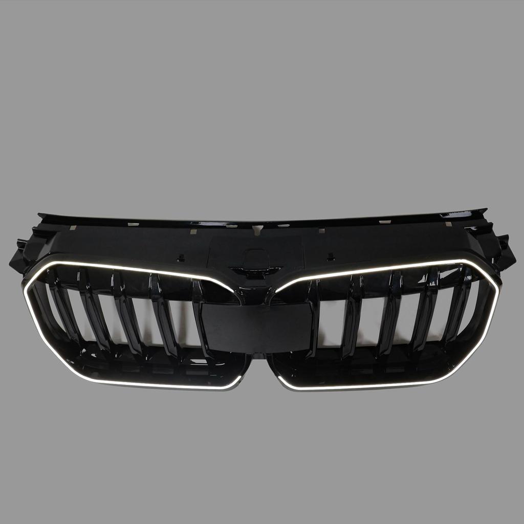 Gloss Black Front Bumper Kidney Grill Grille Compatible for BMW X1 U11 U12 2023-2024