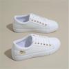Fashion Women's Vulcanize Shoes  New In Casual Classic Solid Color PU Leather Shoes Female Casual White Shoes Sneakers