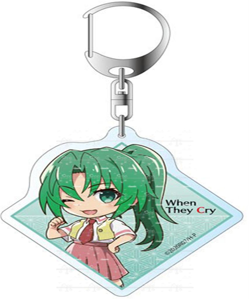 Модные подарки для фанатов аниме Higurashi When They Cry HD Персонажи Акриловый брелок Рюгу Рэна Сонодзаки Мион Серия настольных украшений
