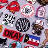 Punk Rock Patch Iron On Patches Sticker On Clothes Hippie Badges Stripe Embroidered Patches For Clothing Letters Patch Sew Decor