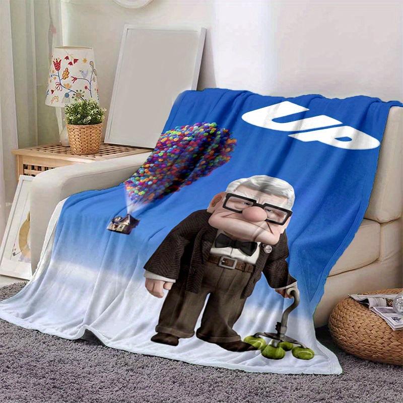 1pc, Up Home Decor Balloon House Blanket Outdoor Throw for Couch, Bedroom, Living Room, Travel, Camping