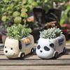 Creative Cartoon Animal Succulent Pots Office Home Balcony Plant Decor Mini Landscape Flower Pot