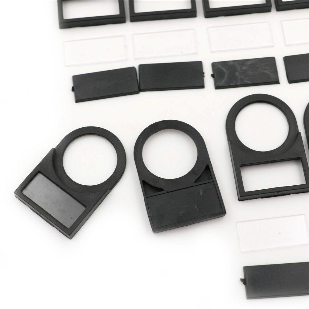 Рамка для этикетки переключателя Рамка для этикетки 100 шт. Пластиковая Кнопочная Кнопочная Монтаж