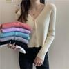 Short Sweater Slim Cardigan Coat Women Knit Top Long Sleeve Cover Up Blouse Wholesale