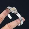 Daughters Day Deal Sterling Silver Natural Fossil Coral Wedding Bangle Jewelry