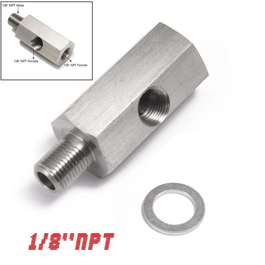 Фитинг NPT Папа~Мама 1/8" К M12X1.5 Адаптер Датчик Давления Масла Турбо Манометр