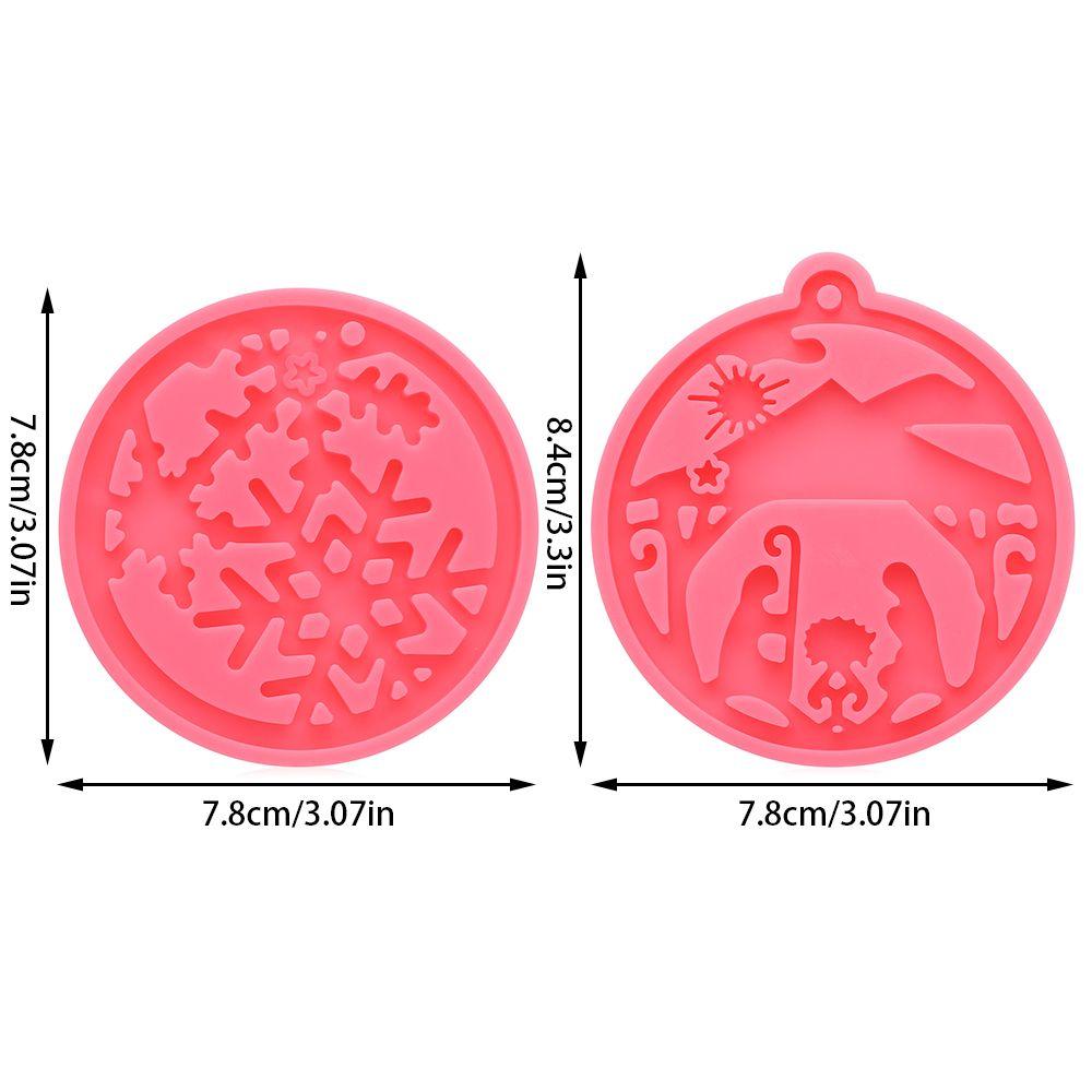 Candy Chocolate Cake Tools Silicone Moulds Keychain Molds Jewelry Making Tool Christmas Ball Mold