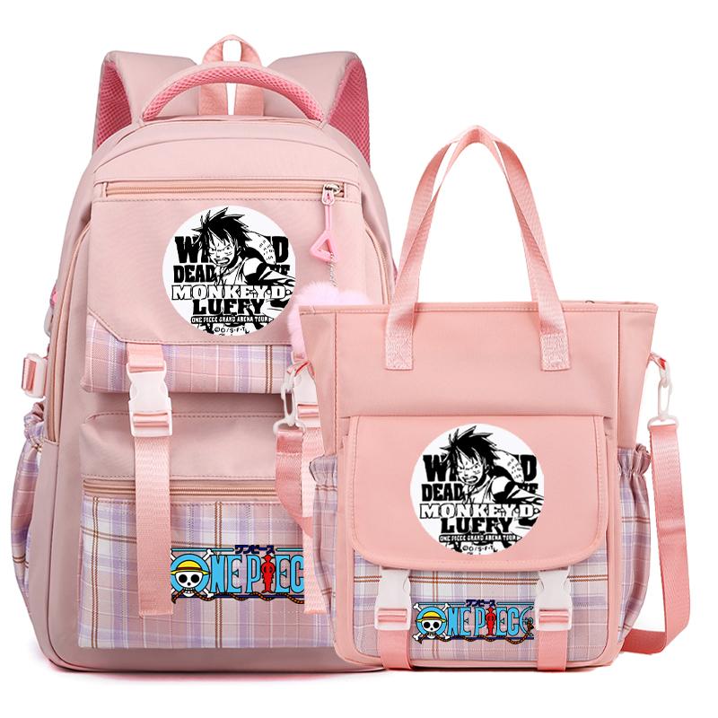 2 шт./компл. аниме цельный рюкзак высокого качества наклонная сумка через плечо повседневная сумка для подростка девочка мальчик обратно в школу мультяшная сумка рюкзак Mochila