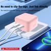 Для Apple 35 Вт Двухпортовый USB-C Маленький Адаптер Питания Силиконовый Чехол Зарядная Головка Защитный Чехол Для IPhone Для MacBook