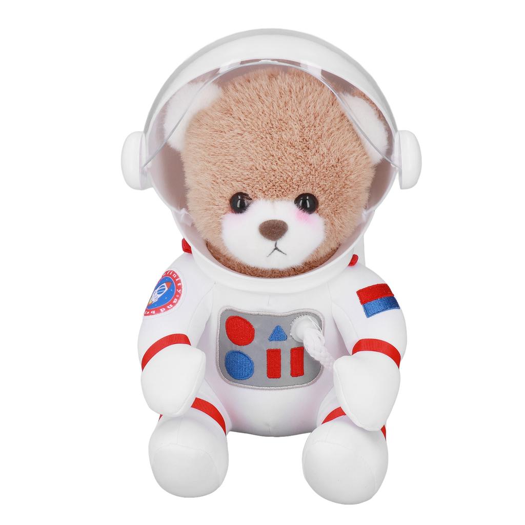 11.81in Space Bear Stuffed Toy Small Bag Adorable Down Cotton Cartoon Bear Doll for Birthday Gift