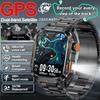 Новые Военные Уличные GPS Умные Часы Мужские Светодиодный Фонарик Компас Bluetooth Звонки 2,01-дюймовый Экран 5ATM Водонепроницаемые Спортивные Умные Часы
