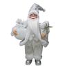 17" Standing Naughty Nice Santa Claus Christmas Figurine Figure Decoration for Christmas Ornament Xmas Tree Decor