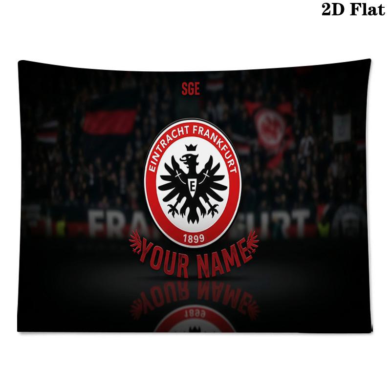 Custom Name Eintracht Frankfurt Printed Tapestry – Wall Hanging for Bedrooms, Dorms, and Home Decor