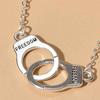 Ожерелья Наручники Якорная цепь Уникальный дизайн Нержавеющая сталь Бесконечность Переплетенные круги Колье Заявление для женщин