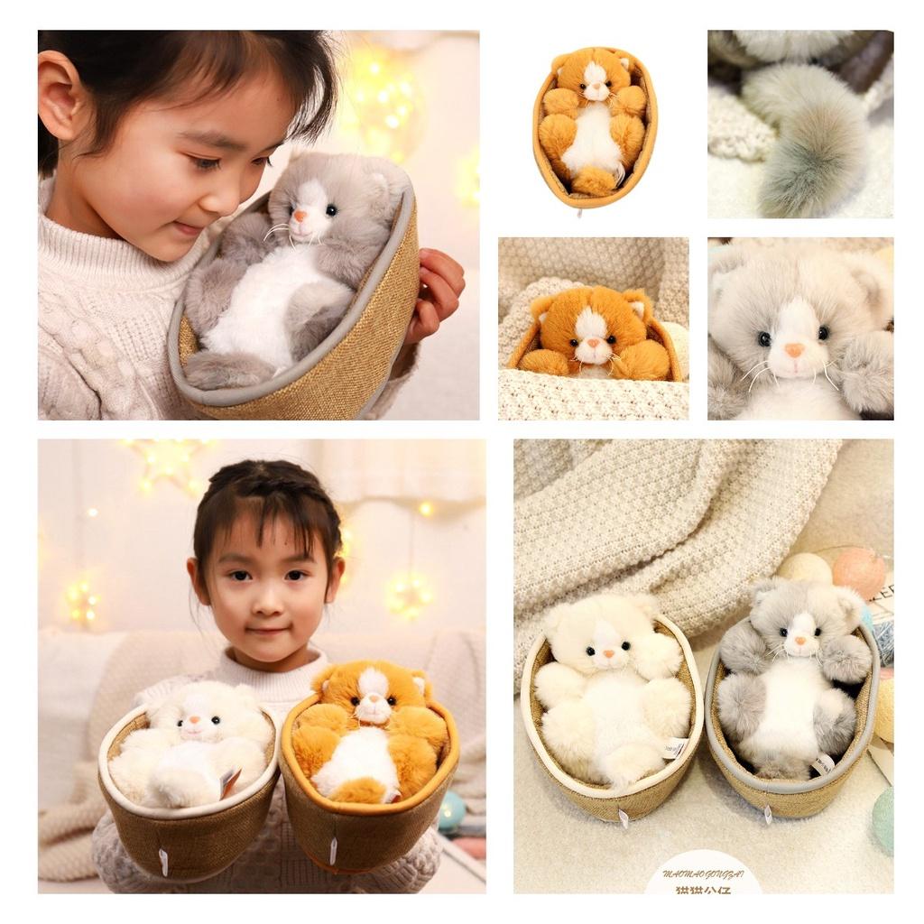 Adorable Cat Plush Doll Wholesale Kitten Toy Popular Cross-border Seller