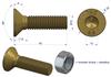 Śruba Kpl. M12X45 - Imbus 10 Din7991 ( Sprzedawane Po 25 ) Waryński