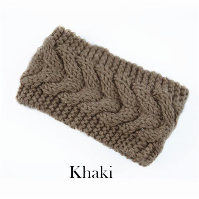 Зимние широкие повязки на голову для женщин, вязаный теплый тюрбан, повязка на голову, толстые массивные грелки для ушей, мягкие эластичные вязаные крючком повязки для волос, банданы, аксессуары для волос