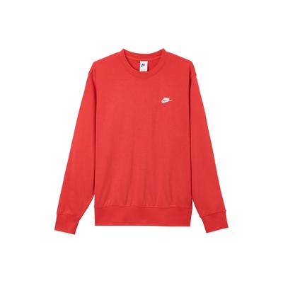 Nike Клубный повседневный простой круглый вырез свитер свитшот мужской свитшот университетский красный белый FN3889-657