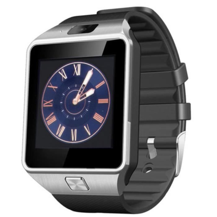 DZ09 Montre Argent Intelligente Numérique Bluetooth