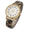 Watch Analog Bellows Belt Stainless Steel Peggy Leopard Print Brown [Fieldwork] Women's YM120-2