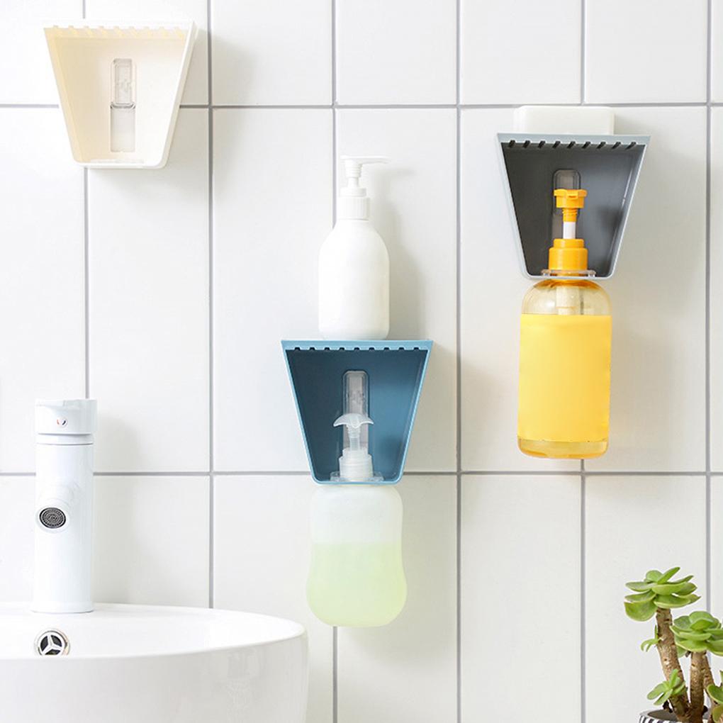 Стеллаж для хранения пластиковый 5 кг держатель для ванной комнаты самоклеящийся подвесной органайзер для душа полка