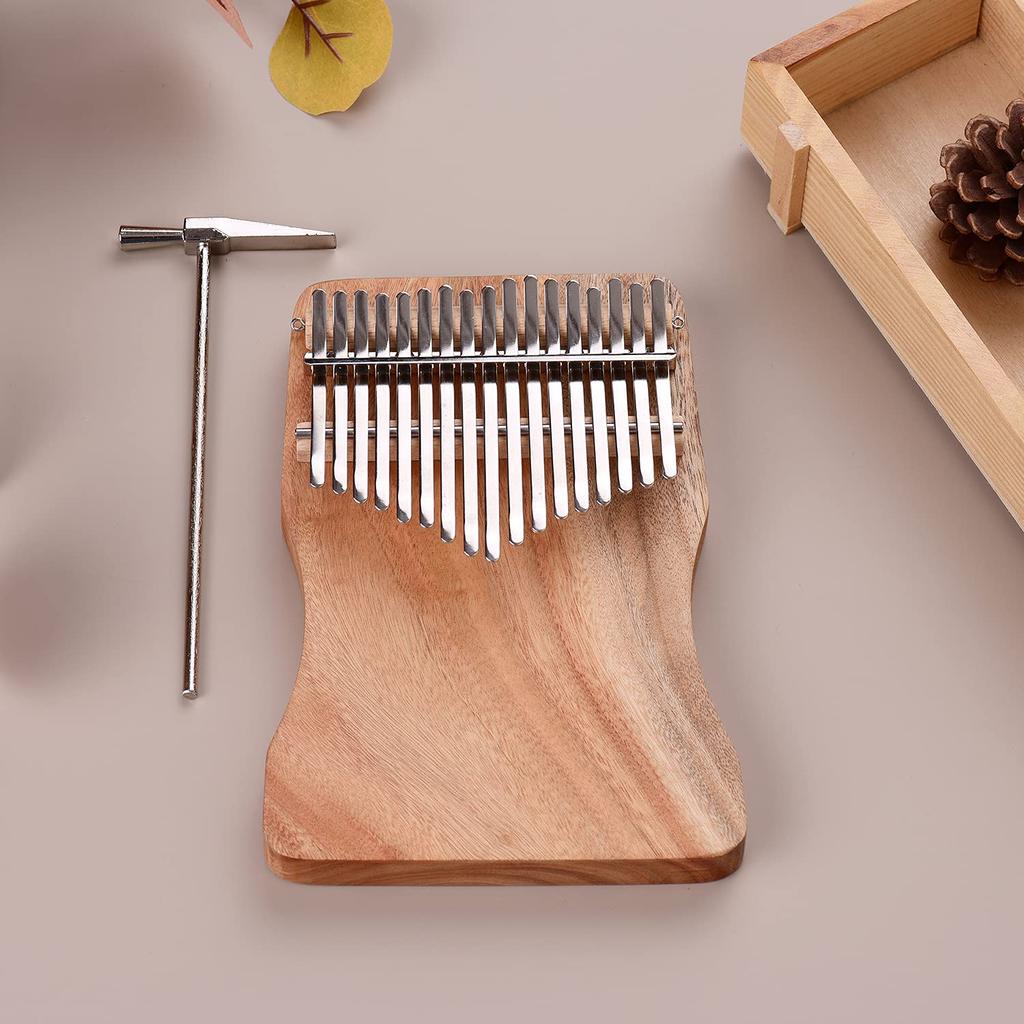 Summina 17 Key Thumb Piano Kalimba Camphor Tree with Carry Bag C Tone Music Book Musical Scale Sticker Tuning Hammer Accompaniment Chain Tassel