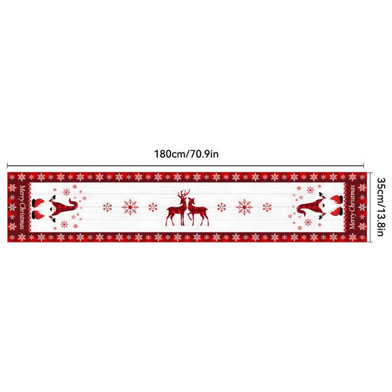 Новое рождественское украшение скатерти для тематических праздничных вечеринок, ресторанов, семейных посиделок, скатерти, рождественский стол фла