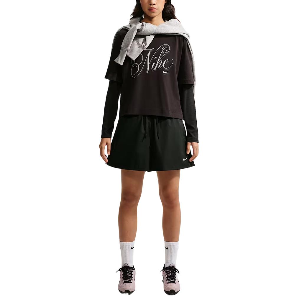 Nike Sportswear Casual Shorts Women's Black/Black/White Moderate IM8190-010