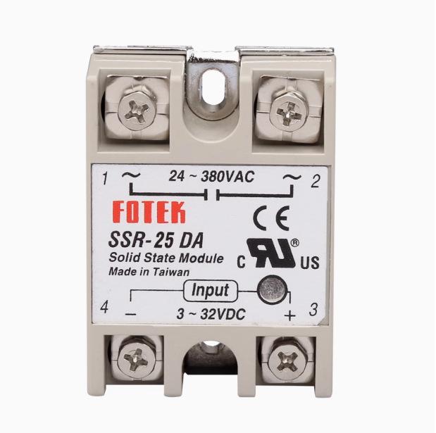 LINK CNC SSR-25DA Однофазное твердотельное реле, DC в AC 220В, 25А.