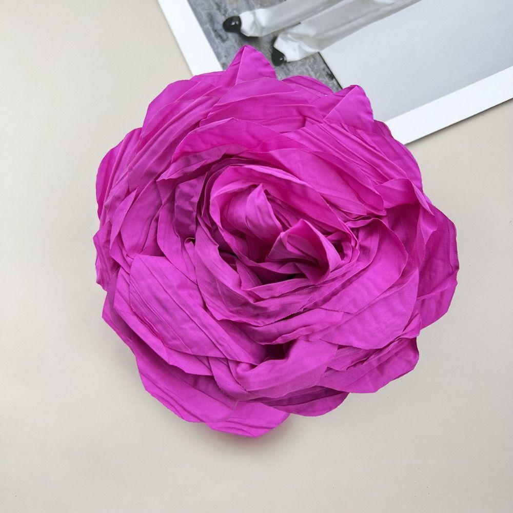 Fabric Dress Suit Corsage Exaggerate Sweater Coat Pin New Multi-layer Rose Flower Brooch