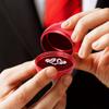 Velvet Jewelry Storage Box Red Wedding Ring Storage Box Simulation Rose Ring Box  Valentine's Day
