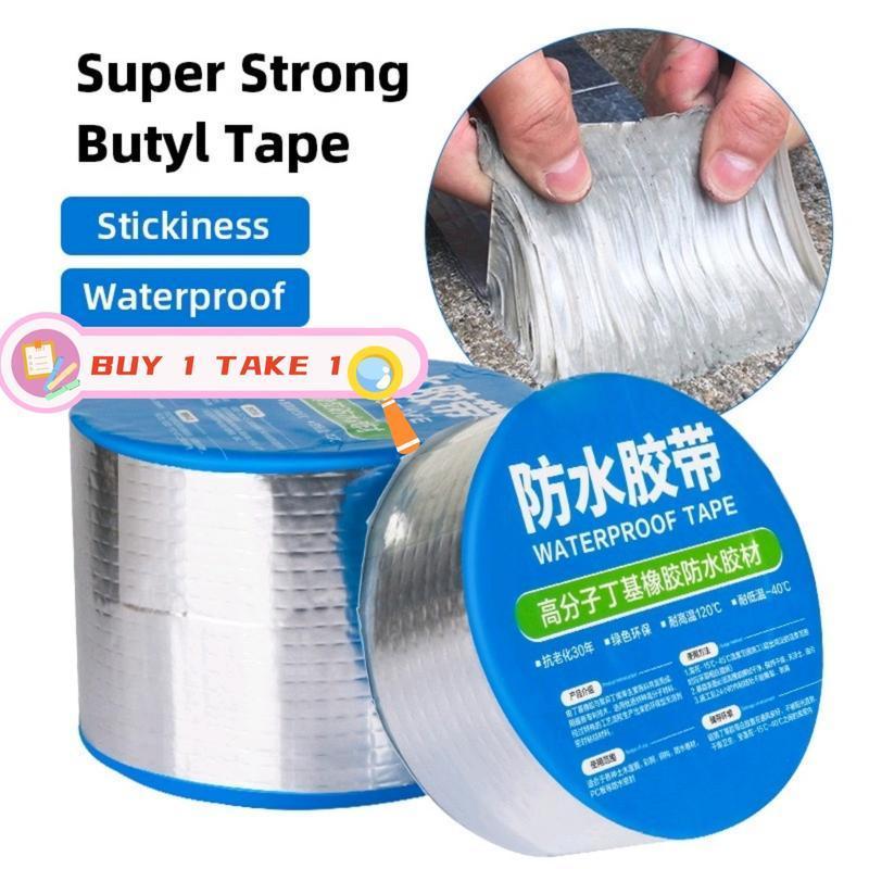 Aluminum Foil Tape, Butyl Waterproof Tape, Super Fixed Repair Wall Cracks Easy To Use