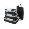 4 Pcs/set Compression Packing Cubes Travel Storage Bag Suitcase Packing Mesh Bags for Clothing Underwear Shoes