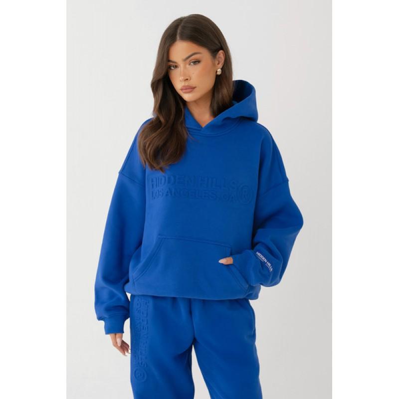 HIDDEN HILLS Oversized Hoodie With Kangaroo Pocket Street Style Sweatshirt