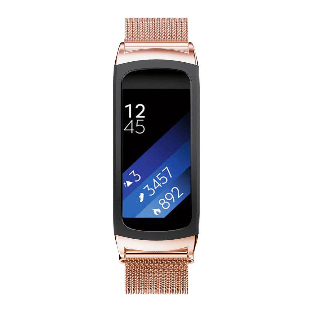 Samsung Gear Fit2 Sm R360 Металлический сетчатый ремешок из нержавеющей стали с магнитной застежкой для отслеживания фитнеса