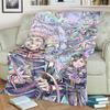 Flannel Blanket Jujutsu Kaisen Print Warm Soft for Bedrooms, Sofas, Beds, Chairs, Picnics, Travel