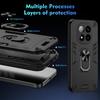 Military Armor Shockproof Case For Xiaomi Redmi Note 14 Pro Plus Note 14 Pro+ 5G Protective Cover Ring Stand Holder Fundas Coque