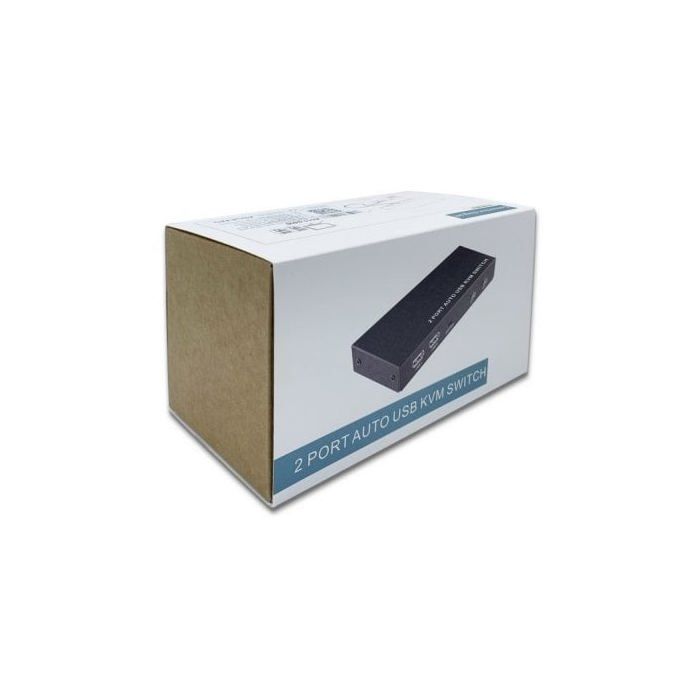 Commutateur KVM - AISENS - HDMI 4K 60Hz - 1U - 2PC - Alimentation Incluse - Noir