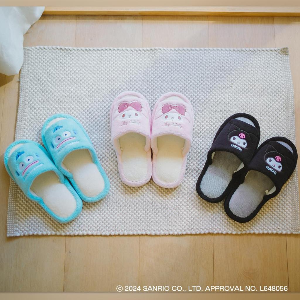 Sanrio with Outer Stitching Slippers, Pink, 24.0 Cm,