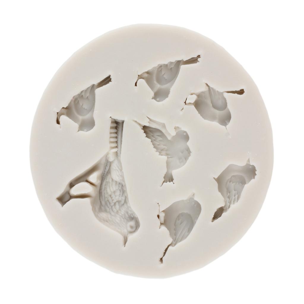 Lovely Bird Silicone Moulds Fondant DIY Cake Decorating Tools Chocolate Gumpaste Mould Cupcake Topper Candy Resin Clay Moulds