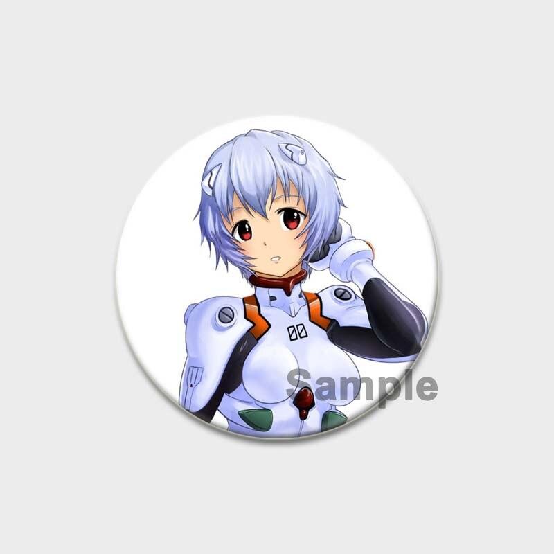 58 мм классическая аниме брошь из ЭВА, мультяшные булавки для лацканов, аксессуары для одежды, шляпа, украшение для рюкзака, милые 58 мм, круглые значки, булавка, эстетическая