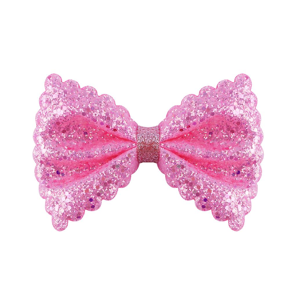 6pcs Glitter Hair Bows Sparkly Hair Clips Multi Color Alligator Clips Hair Clips for Baby Girls Teens Toddlers Hair Accessories