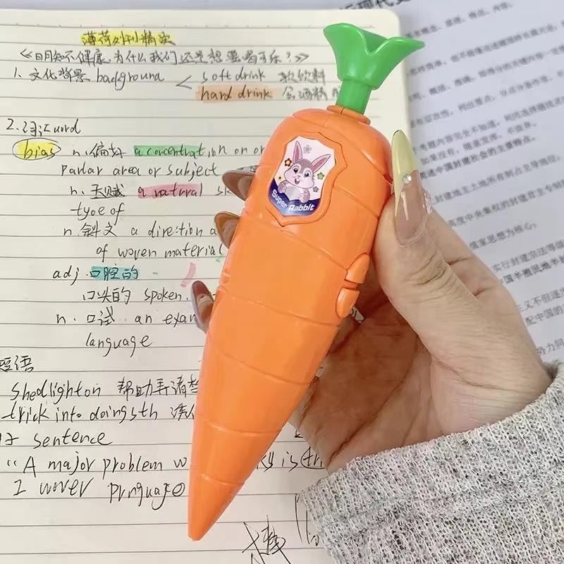 Zootopia2 Judith Nick Cartoon Carrot Student Voice Recorder Pen Cute Ballpoint Pen Compact Recording Toy Stationery Collectible